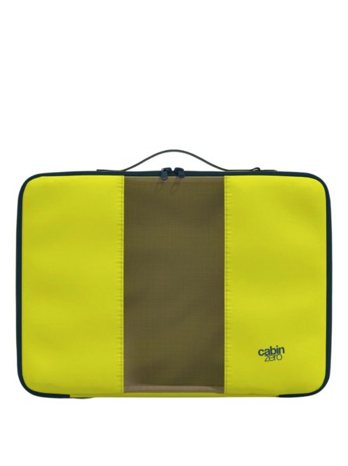 Sac de depozitare haine, verde neon - Cabinzero Lux Packing Cube L