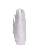 Geantă crossbody femei, piele fibră, mic, alb - Karen Rita
