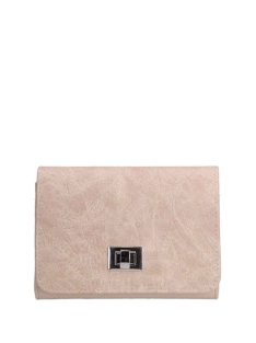   Geantă crossbody femei din piele fibră, imprimeu floral, bej - Karen Zuza