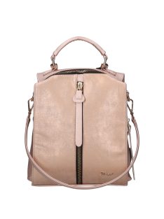   Rucsac/geantă de umăr femei din piele fibră, rose gold - Karen Fedele