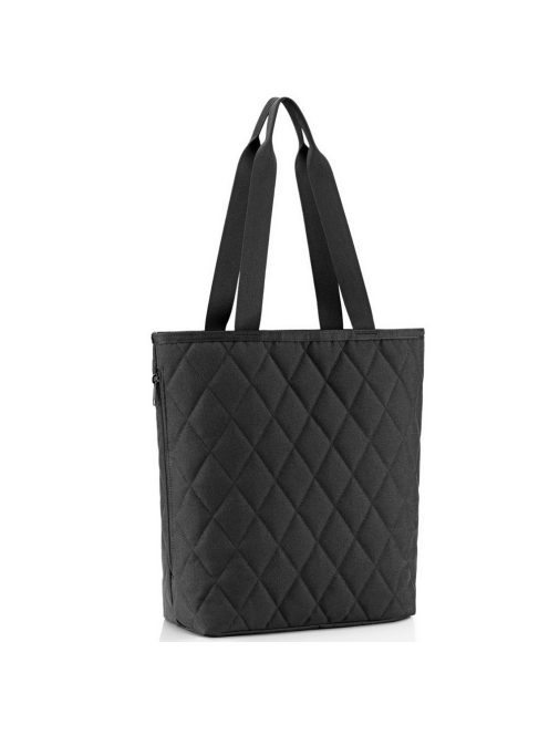 Geantă shopper femei, matlasat, negru - Reisenthel classic shopper M