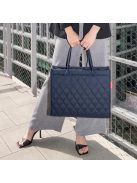 Geantă de mână femei, matlasat, albastru-auriu - Reisenthel daily shopper