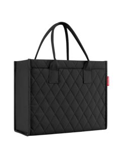   Geantă de mână femei, matlasat, negru - Reisenthel daily shopper