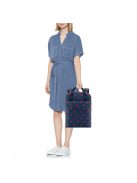 Rucsac femei, imprimeu buline, albastru-roșu - Reisenthel allday backpack M