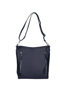   Geantă crossbody femei din piele italiană, albastru - Natascia H7014