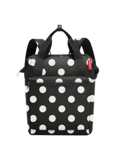   Rucsac femei, imprimeu buline, negru-alb - Reisenthel allrounder R