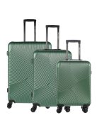 Set troler din 3 piese, 4 roți, verde - Enrico Benetti Louisville