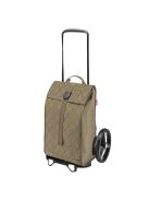 Cărucior de piață matlasat, verde olive - Reisenthel citycruiser
