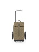 Cărucior de piață matlasat, verde olive - Reisenthel citycruiser
