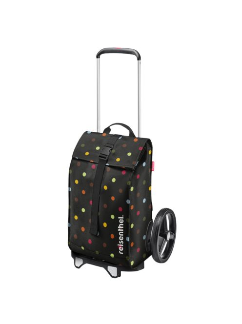 Cărucior de piață cu buline, negru-multicolor - Reisenthel citycruiser