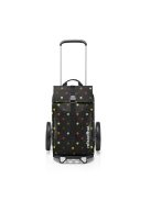 Cărucior de piață cu buline, negru-multicolor - Reisenthel citycruiser