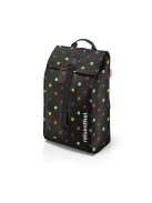 Cărucior de piață cu buline, negru-multicolor - Reisenthel citycruiser