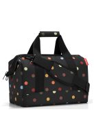 Geantă de călătorie, cu imprimeu buline, mediu, negru-multicolor - Reisenthel allrounder M