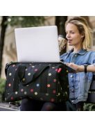 Geantă de călătorie, cu imprimeu buline, mediu, negru-multicolor - Reisenthel allrounder M