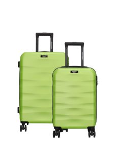   Set troler din 2 piese cu 4 roți, verde neon - Beagles Malaga
