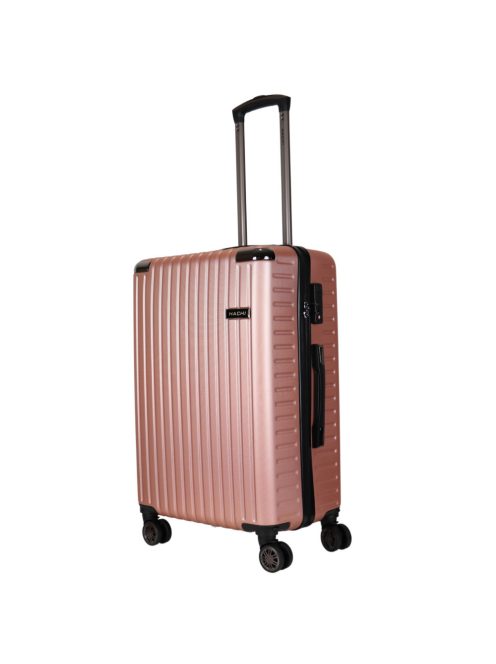 Troler mediu cu 4 roți, rose gold - Hachi Memphis