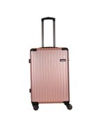 Troler mediu cu 4 roți, rose gold - Hachi Memphis