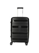 Set troler din 3 piese cu 4 roți, negru - Enrico Benetti Montreal