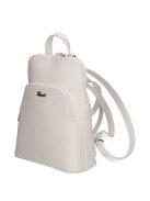 Rucsac femei din piele fibră, mic, alb - Karen Juta