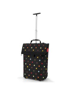  Cărucior de cumpărături cu buline, negru-multicolor - Reisenthel trolley M