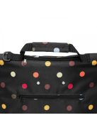 Cărucior de cumpărături cu buline, negru-multicolor - Reisenthel trolley M