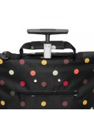 Cărucior de cumpărături cu buline, negru-multicolor - Reisenthel trolley M