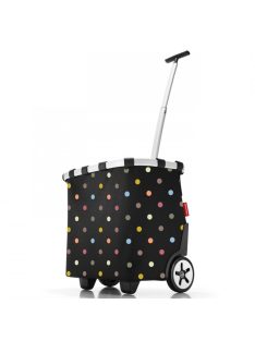   Coșuleț pe roți cu buline, negru-multicolor - Reisenthel carrycruiser