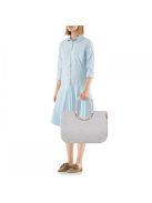 Geantă de cumpărături femei, gri-rose gold - Reisenthel loopshopper L