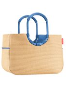 Geantă de cumpărături femei, bej-albastru - Reisenthel loopshopper L