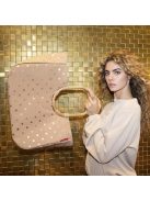 Geantă de cumpărături femei, imprimeu buline, bej - Reisenthel loopshopper L