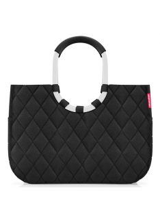   Geantă de cumpărături femei, matlasat, negru - Reisenthel loopshopper L