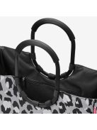 Geantă de cumpărături femei, imprimeu gri-negru - Reisenthel loopshopper M