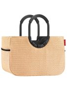Geantă de cumpărături femei, bej-negru - Reisenthel loopshopper M