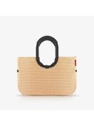 Geantă de cumpărături femei, bej-negru - Reisenthel loopshopper M