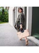 Geantă de cumpărături femei, bej-negru - Reisenthel loopshopper M