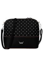 Geantă crossbody femei, cu buline, negru - Vuch Cara