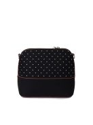 Geantă crossbody femei, cu buline, negru - Vuch Cara