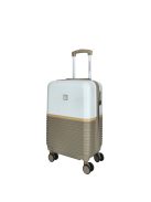 Troler cabină cu 4 roți, bej-alb - Enrico Benetti Princetown