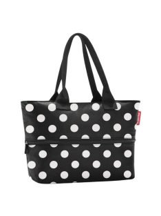   Geantă shopper femei, imprimeu buline negru-alb - Reisenthel shopper e1