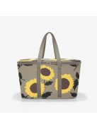 Geantă termică femei, imprimeu floral, bej închis-galben - Reisenthel coolerbag