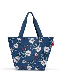   Geantă shopper femei cu imprimeu floral, albastru - Reisenthel shopper M