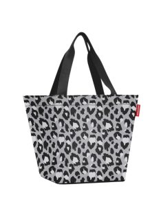   Geantă shopper femei, cu imprimeu gri-negru - Reisenthel shopper M