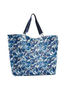   Geantă shopper femei cu imprimeu floral, mare, albastru - Reisenthel shopper XL