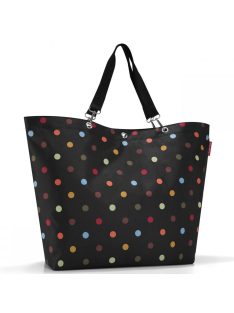   Geantă shopper femei cu imprimeu buline, mare, negru-multicolor - Reisenthel shopper XL