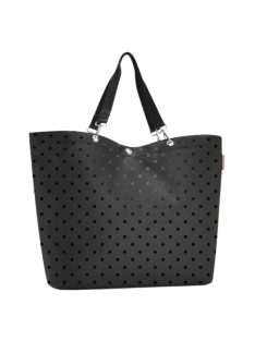   Geantă shopper femei, imprimeu buline, mare, negru - Reisenthel shopper XL