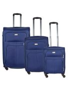 Set troler din 3 piese, 4 roți, albastru - Ormi Zenit