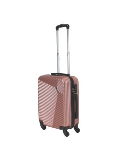   Troler cabină femei cu 4 roți, 55cm, rose gold - Rhino Bag Barcelona