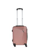 Troler cabină femei cu 4 roți, 55cm, rose gold - Rhino Bag Barcelona