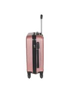 Troler cabină femei cu 4 roți, 55cm, rose gold - Rhino Bag Barcelona