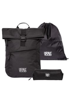 Set ghiozdan negru - Heavy Tools Eferin